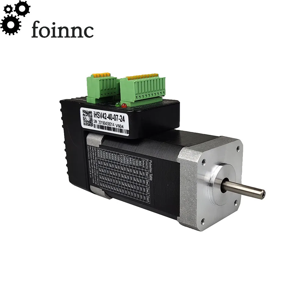 Servomotor Nema17 de CC integrado, 42, 78W, 0.185NM, codificador de línea 1000, 20-36VDC, control de accionamiento, servomotor integrado, IHSV42-40-07-24