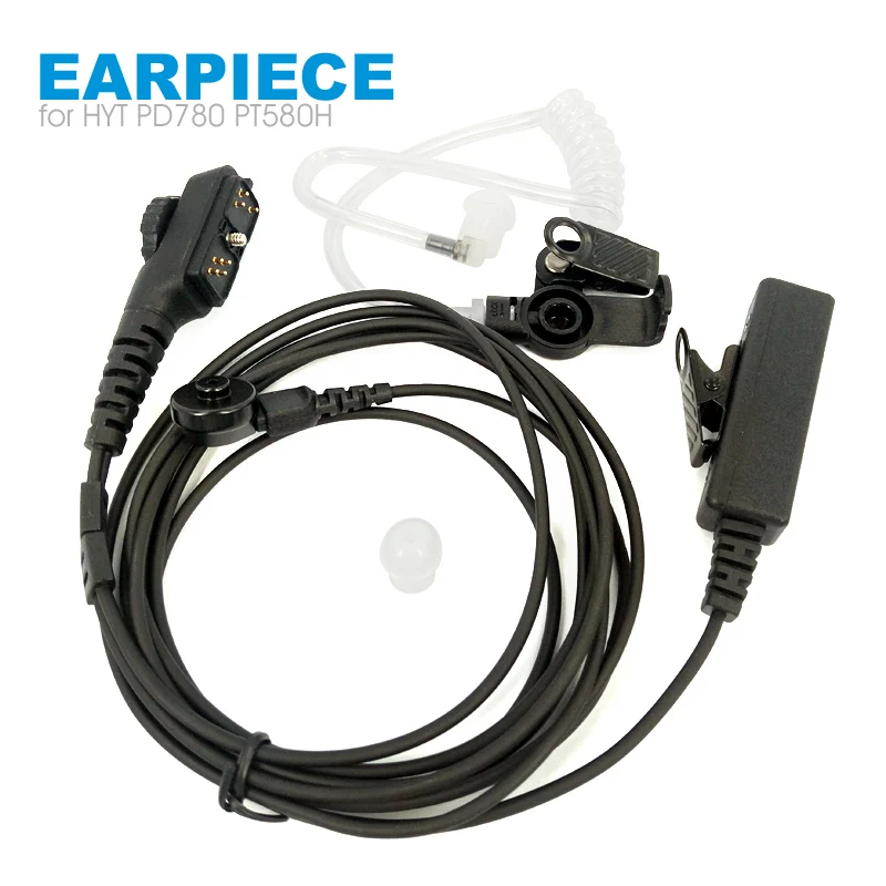 Walkie Talkie Headset Oortelefoon Mic Voor Hytera Hytera Hyt Pd700 Pd 700G Pd 702G Pd 705G Pd752 Pd780 Pd782 Pd785 Pd 785G Pt 580H Tweeweg Radio