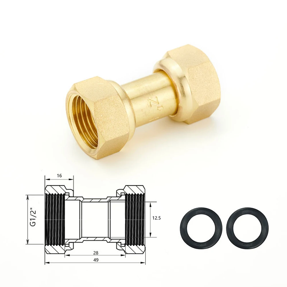 1/2 "BSP Weiblich Messing Union Rohr Fitting Wasser Gas Öl Für Wasser Meter