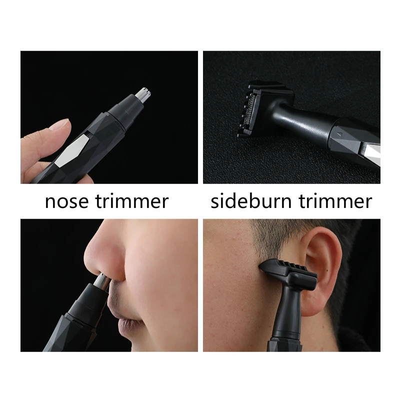 Multifungsi 2-In-1 Listrik Pemangkas untuk Hidung Isi Ulang Alat Cukur Clipper Pemangkas Rambut Hidung Aman Perawatan Wajah Mencukur pemangkas