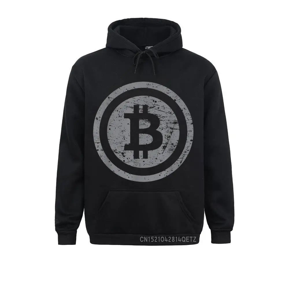 Graphic Bitcoin Logo Vintage Style Blockchain Cryptocurrency Chic Sweatshirts Student Hoodies Long Sleeve Labor Day Clothes