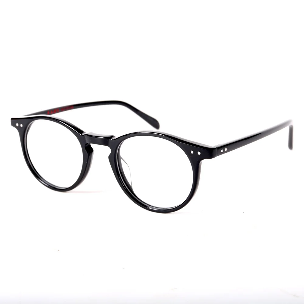 BETSION Vintage Glasses Women Oval Round Eyeglass Frames Handmade Men Full Rim myopia Glasses Spectacles Prescription Eyewear