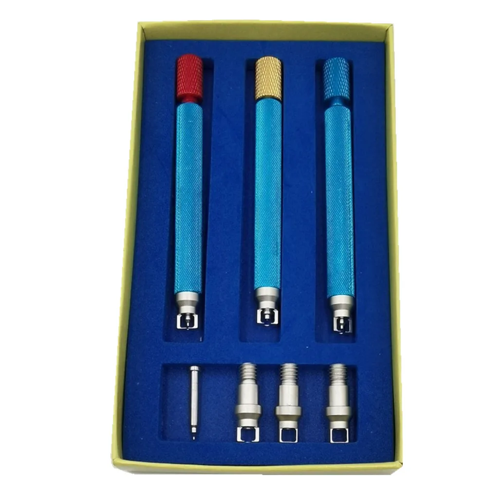 เหล็ก0.6มม.1.45มม.และ2.1มม.นาฬิกาเข็ม Remover Plunger Puller Pin Lifter ซ่อมเครื่องมือ