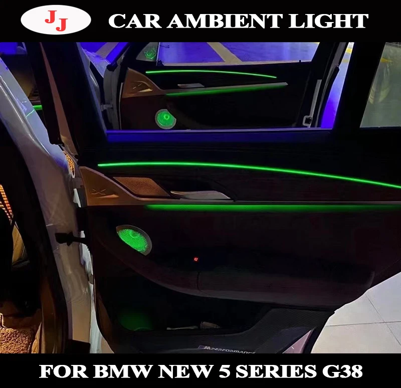 

For BMW new 5 series G38 G30 64 colors LED ambient light door panel speaker diamond dome tweeters synchronized with car light