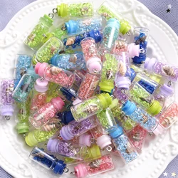 10Pcs/Pack 11x22mm Cute Shell Ocean Drift Bottle Pendants Crafts Making Findings Handmade Jewelry DIY For Necklace Earrings