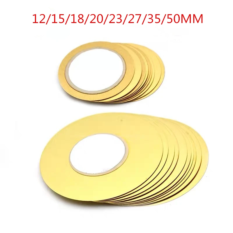 10Pcs 12mm 15mm 18mm 20mm 23mm 27mm  35mm  50mm Piezoelectric Piezo Ceramic Wafer Copper Plate Buzzer Loudspeaker for DIY