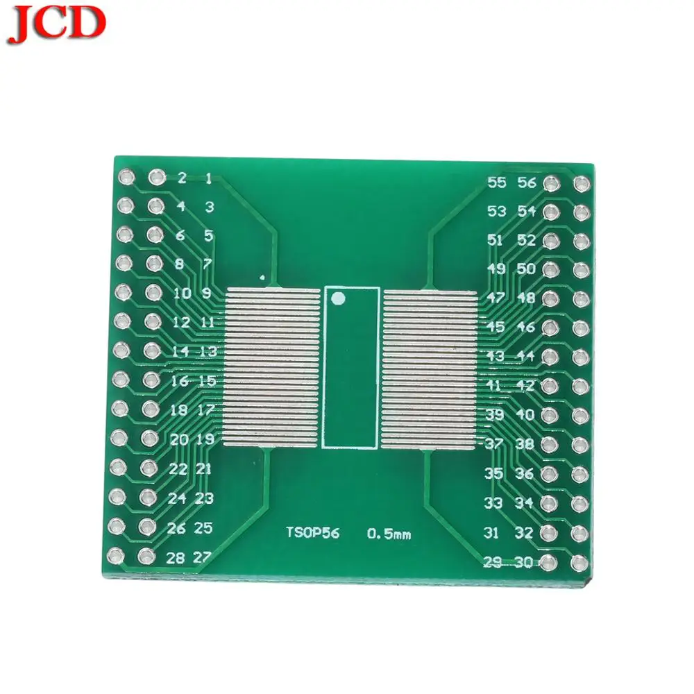 JCD Socket Adapter plate PCB TSOP56 TSOP48 to DIP56 Adapter PCB Board for AM29 series IC 0.5mm 0.65mm pitch transfer board