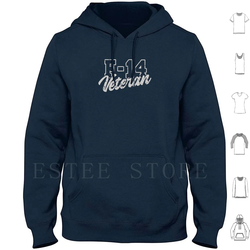 F-14 Veteran Tomcat Usaf Simple Distressed Text Graphic Hoodies Long Sleeve F 14 Tomcat F 14 Tomcat Afb Air Force