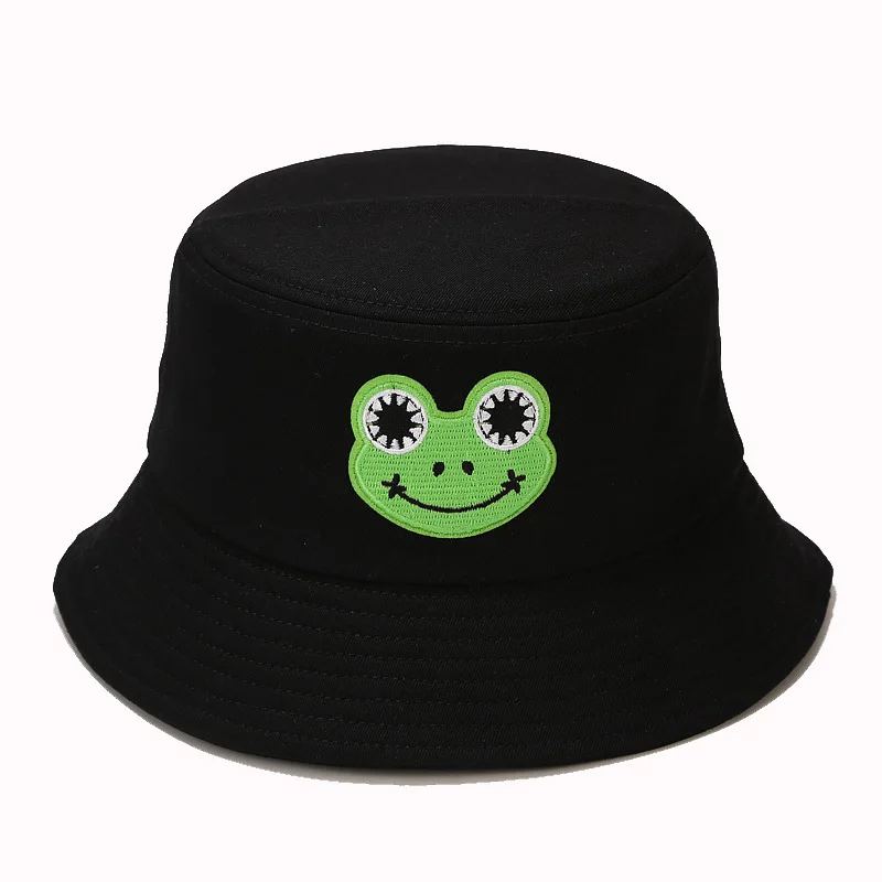 2024 Foldable Bucket-Hats Men Women Spring Summer Frog Sunscreen Fisherman Cat Cotton Fashion Beach Street Ware Panama Hat