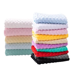 Bean Flannel for Sewing Baby Blanket,Soft Warm Velvet Coral Fleece Toddler, Infant or Newborn Blanket for Crib, Stroller, Travel