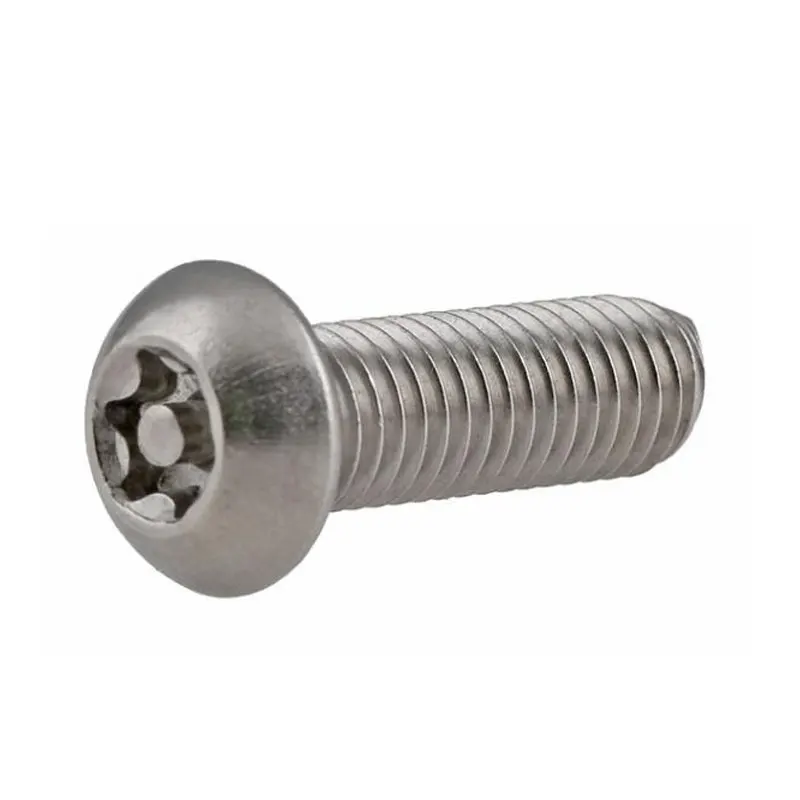 M6 M8 M10 Six Lobe Torx Round Head with Pin Bolts Anti Theft Security Screws 304 Stainless Steel