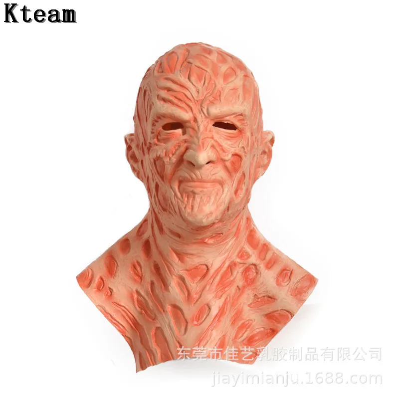 Hot Freddy krueger Latex mask Gloves costumes Adult Party Costume Friday the 13th Killers Jason Zombie Horror movies Scary Mask