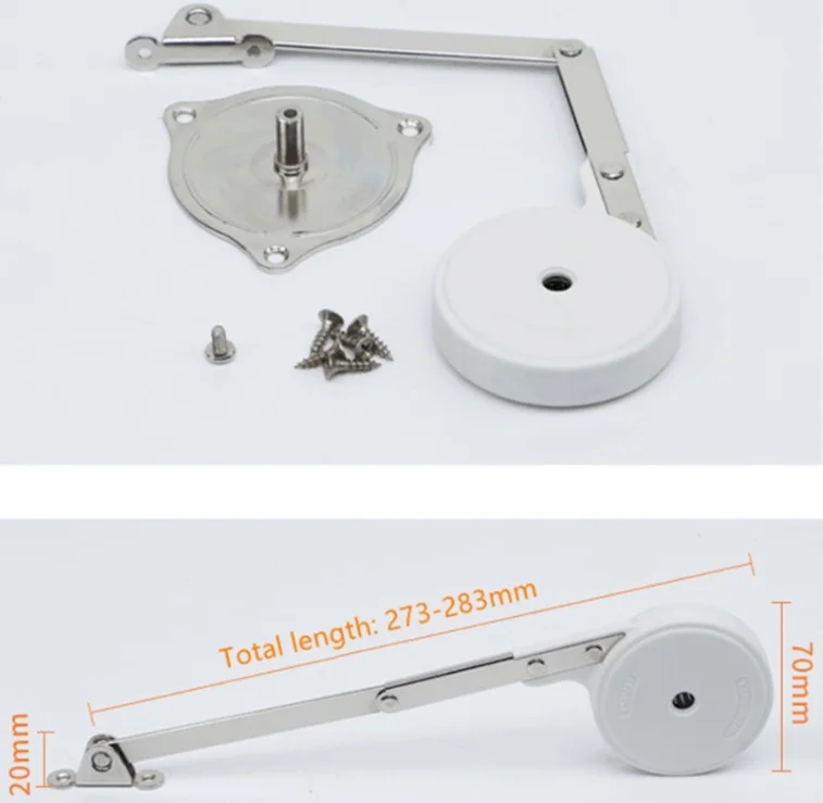 Tatami buffer damping hydraulic support rod makeup dresser cover cabinet door folding bracket