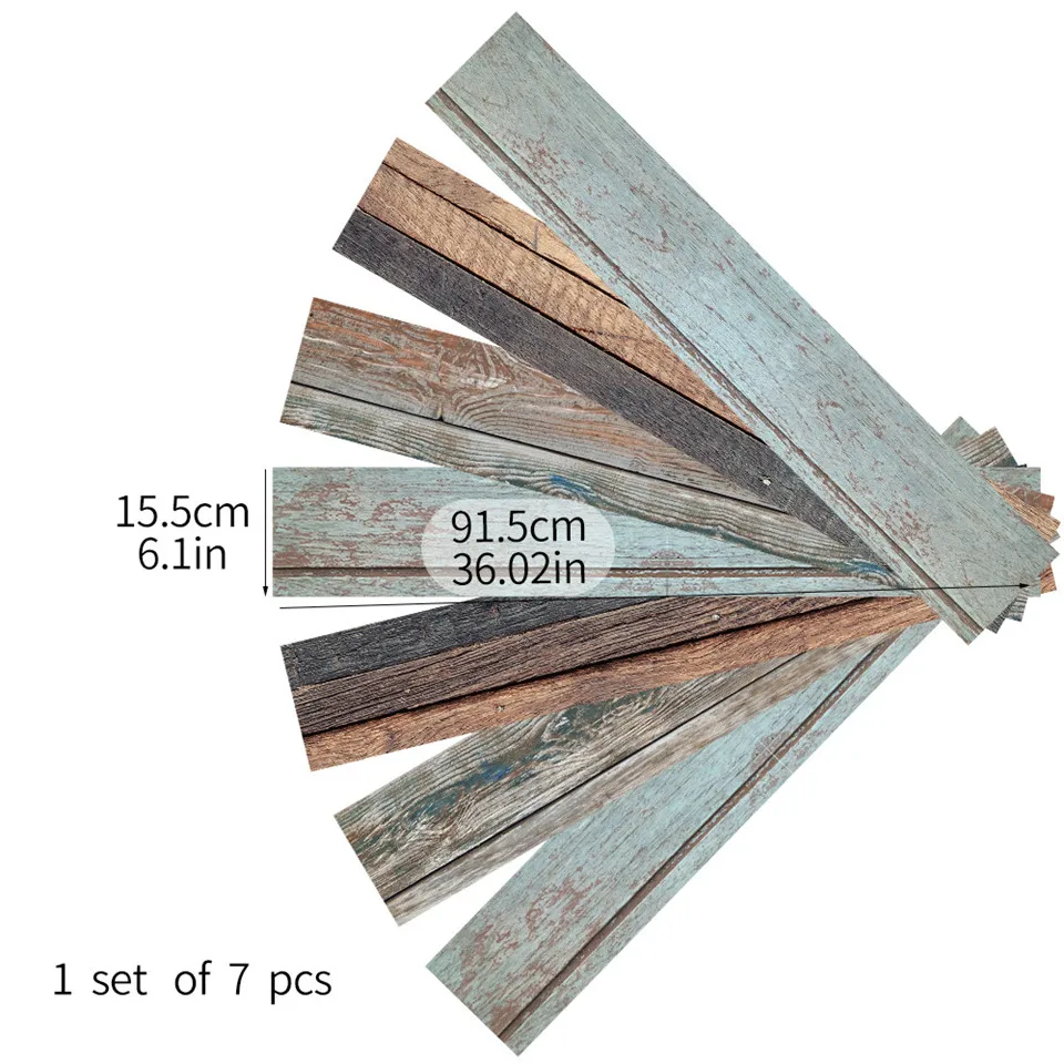 Non-slip Thickening Floor Plank Sticker Self Adhesive Waterproof PVC American Retro Decal For Balcony Bedroom Ground Decor Mural
