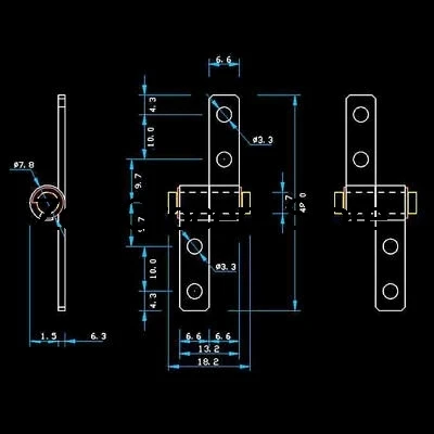 0.3Nm/ 0.5Nm/1.0Nm Iron Nickel Plated Coppia Tipo di Attrito di Posizionamento Cerniera Tono Argento di Sinistra