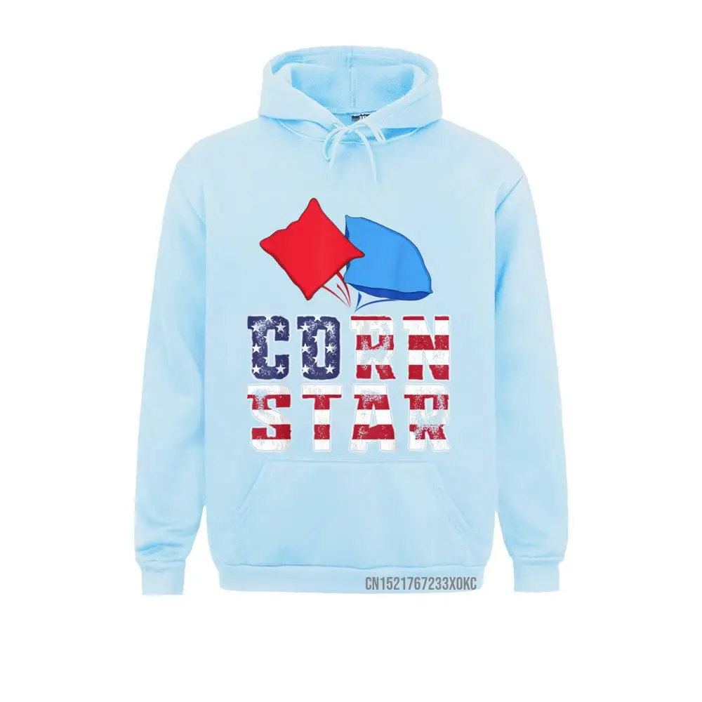 Corn Star Cornhole Tournament USA American Flag Tailgate Hoodie 2021 Unique Sweatshirts Hoodies For Men Clothes Japan Style