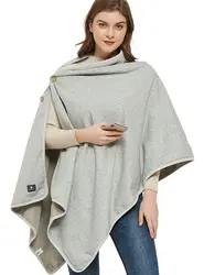 Silver Wrap Blanket EMF protection  EMF Wrap Poncho |Radiation Protection| Large Pregnancy Blanket, 5G Anti-Radiation