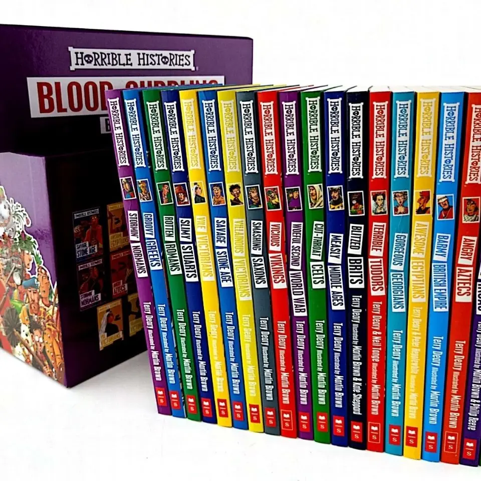 20 Books Horrible Histories Collection Ages 8-12 English