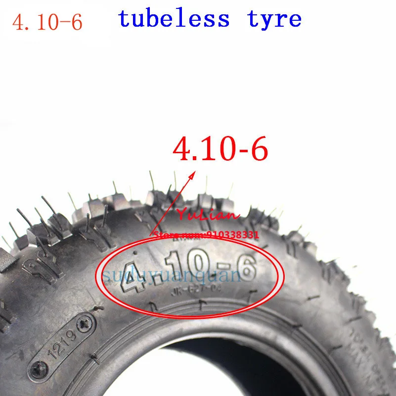 Good Quality 4.10-6Tubeless Tire ATV Go Kart MIni Quad 4.10-6 Inch Tire Snowplow Vacuum Snowmobile Tire 4.10-6 Inch Beach Tire