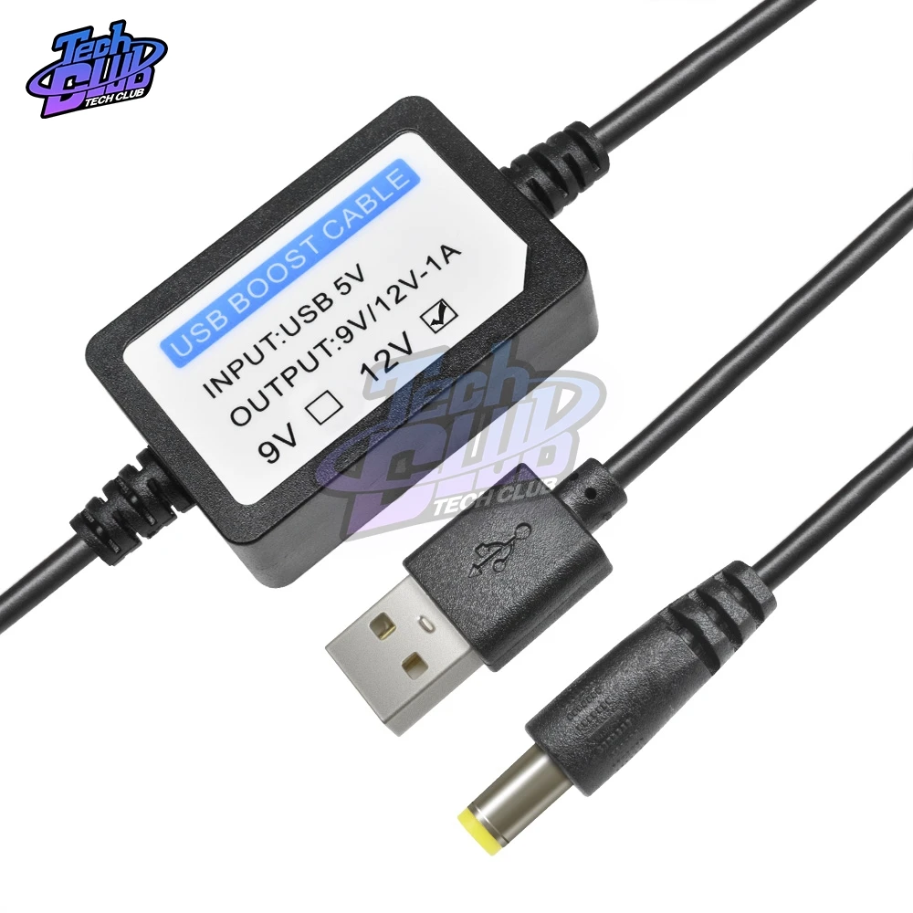 1.3M 1A USB Boost Line Power Supply DC 5V to DC 12V Power Line Step Up Cable Step UP USB Converter Adapter