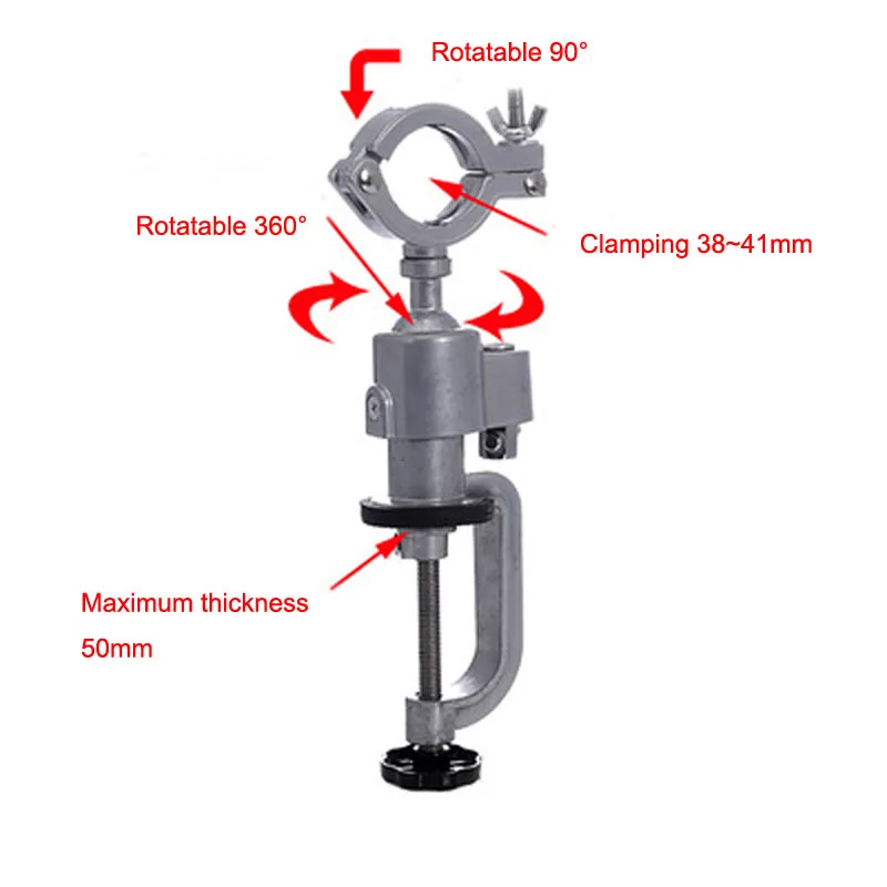 

Professional 360 Degree Rotated Vise Plier Aluminum Table Swivel Vise Repair Tool Fixing Clamp for Electric Drilling Grinder