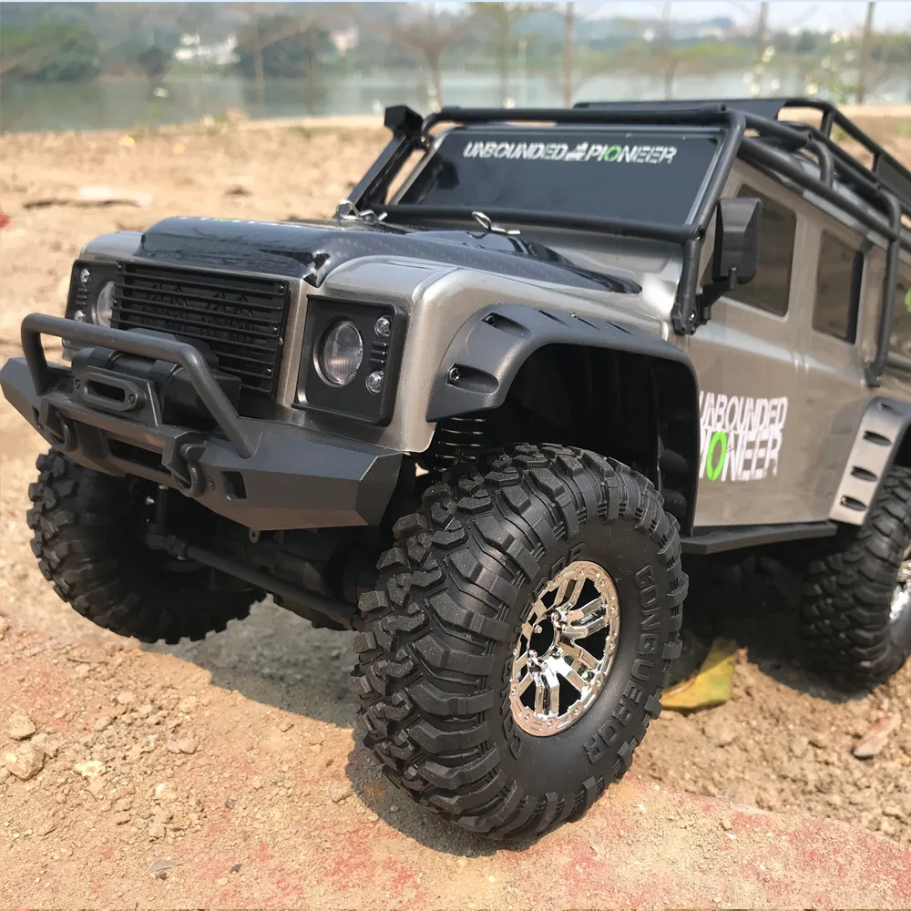 High Speed Retrofit Electric Wireless Control Simulation Land Rover Pickup RC Car 1:10 2.4G 4WD Shock Absorber Off Road Vehicle