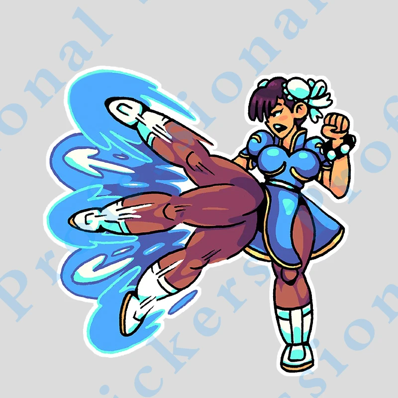 Interesting Arcade Decals Games Chun Li Anime Off-road Car Stickers Decor The Whole Body Cover Scratches Vinyl - Image 6