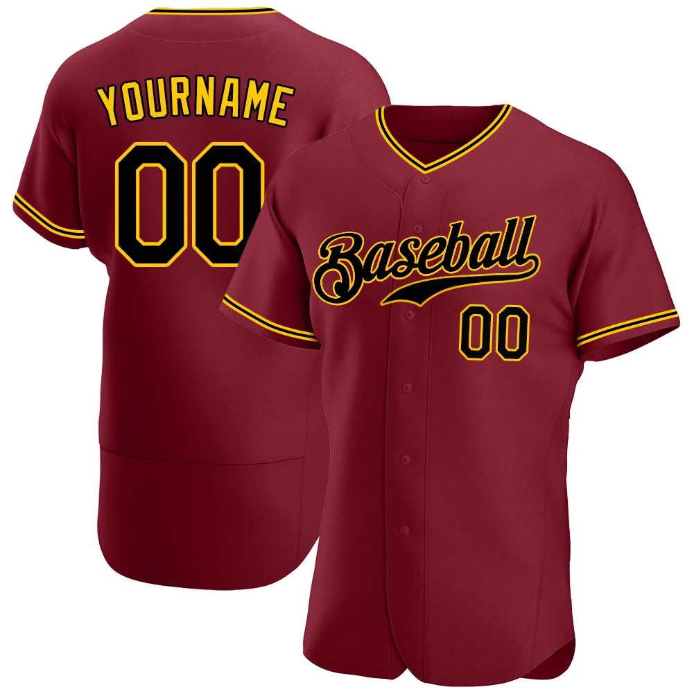 High Quality Baseball Jersey Custom Stitch Team Name/Number Breathable Short Sleeve Shirts for Men/Women/Child for Playing Games