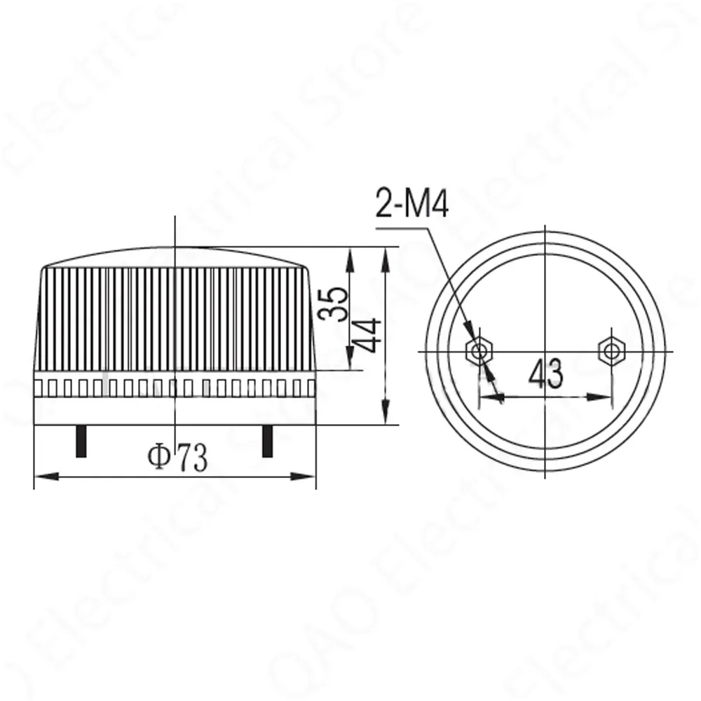 Strobe Signal Warning light LED -3071 12V 24V 220V Indicator light LED Lamp small Flashing Light Security Alarm