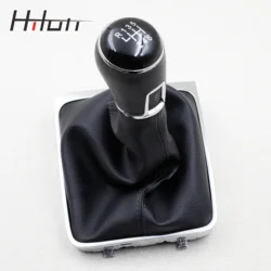 For Volkswagen VW Passat B7 2011 2012 2013 2014 2015 New 5 / 6speed Car Gear Shift Knob With Black Leather Boot 3AA711113A