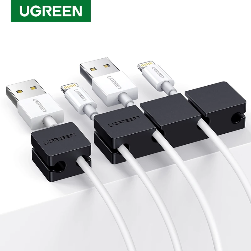 Cáp UGREEN Kẹp Người Tổ Chức Silicone USB Cáp Aó Gió Linh Hoạt Quản Lý Cáp Kẹp Giữ Cáp Cho Chuột Tai Nghe Tai Nghe Chụp Tai