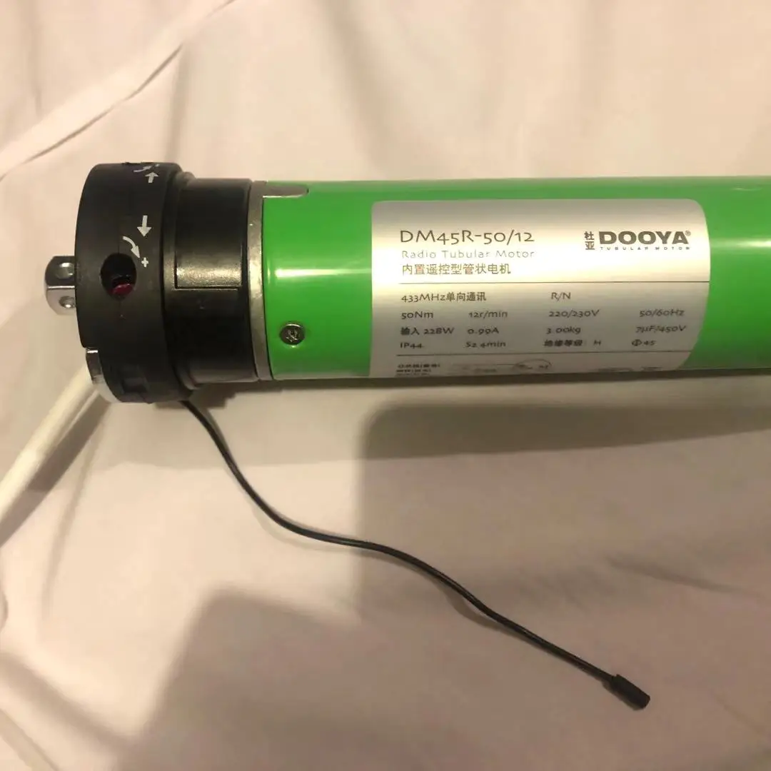 Free Shipping High Quality Dooya Tubular Motor DM45R For All Kinds Rolling Blinds RF 433 220V 4 Wires Motor