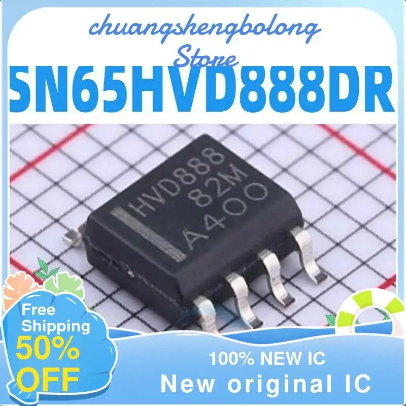 

10 шт. SN65HVD888DR HVD888 SOP-8 RS-485 новый оригинальный IC