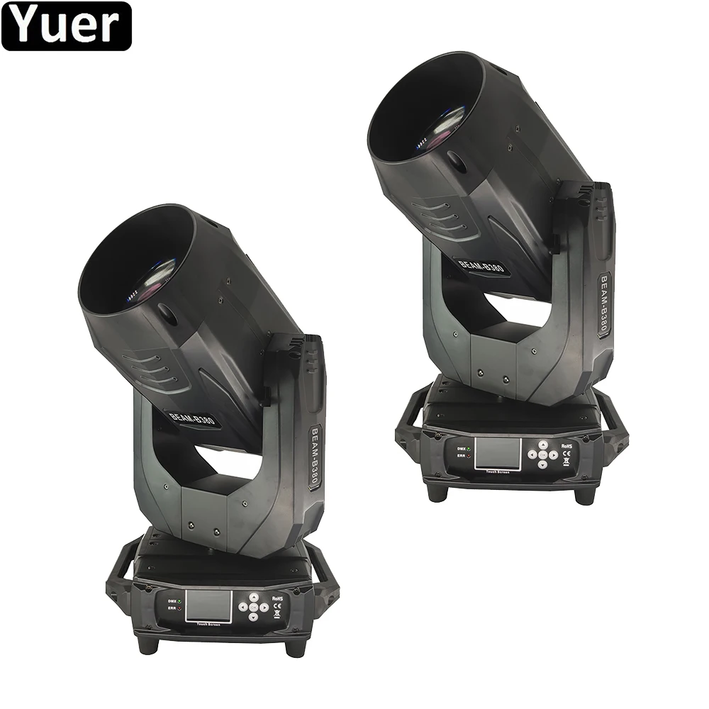 

2Pcs/Lot 380W LED Beam Moving Head Light Two-way Rotating Prism DJ Disco Light For Big Stage Gig Party Club Bar Effect Lighting