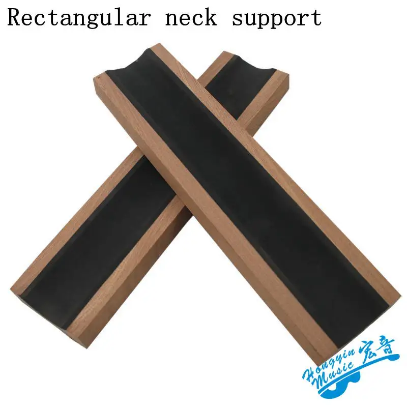 1 Piece Guitar Bass Neck Rest Caul Neck Rest Sapele Wood Long Neck Support Guitar Fretwork Cork Lined 297*70*20mm