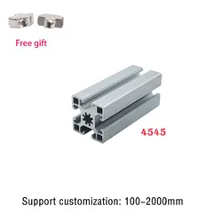 1pcs 4545 T-Slot Aluminum Profile Linear Rail 800mm 1000mm Extrusion Frame European Standard Camera Slider Furniture 3D Printer