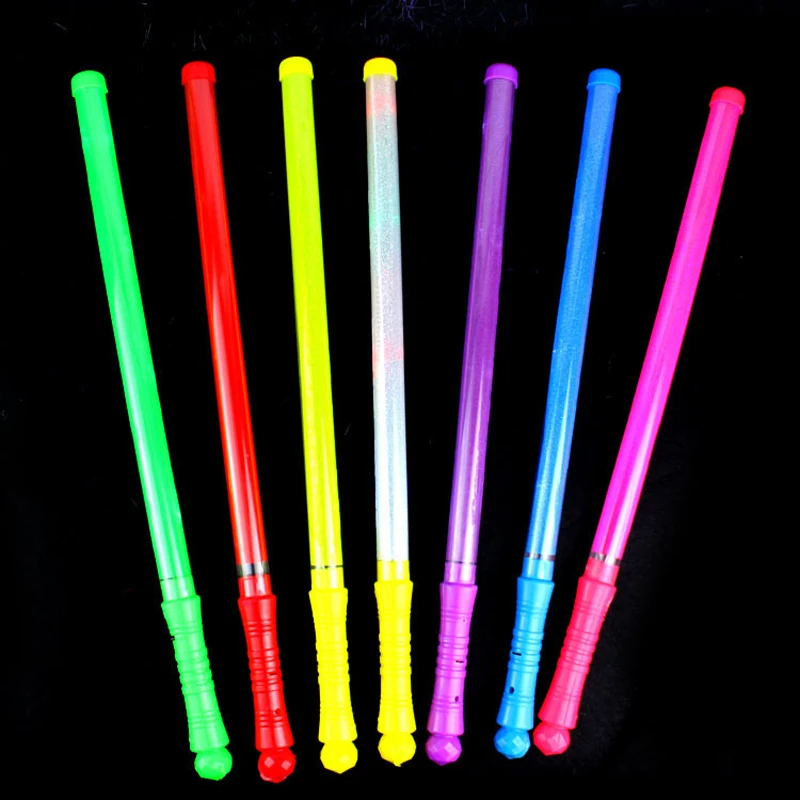 36pcs/lot Wedding decoration 48cm Led Plastic Stick Flashing Glow Sticks neon sticks For  Party Wholesale party supplies