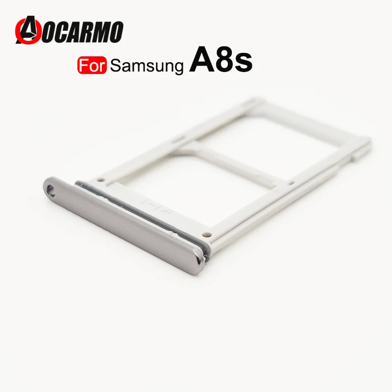 Aocarmo SIM Card Tray For Samsung Galaxy A8s SM-G8870 Sim Card Tray Slot Holder Replacement Part