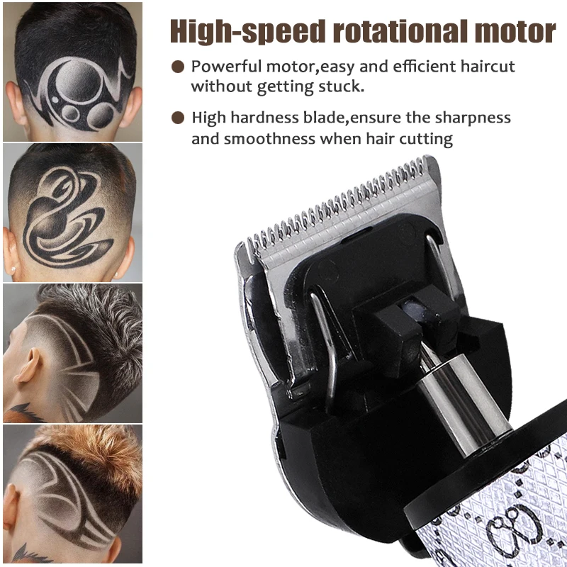 T9 Electric Hair Cutting Machine Coreless Rechargeable Hair Trimmer Men Barber Salon Clippers Hair Styling Tool