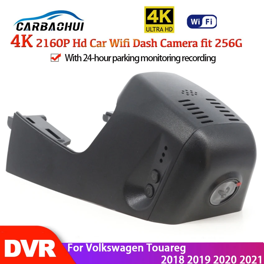 

Car DVR Wifi Video Recorder Dash Cam Camera Night Vision high quality Full HD 2160P For Volkswagen Touareg 2018 2019 2020 2021