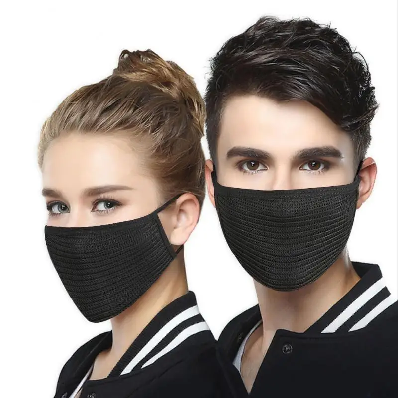 Nose And Mouth Mask Anti Dust Face Cover Black Kids Reusable Korean/Japanese