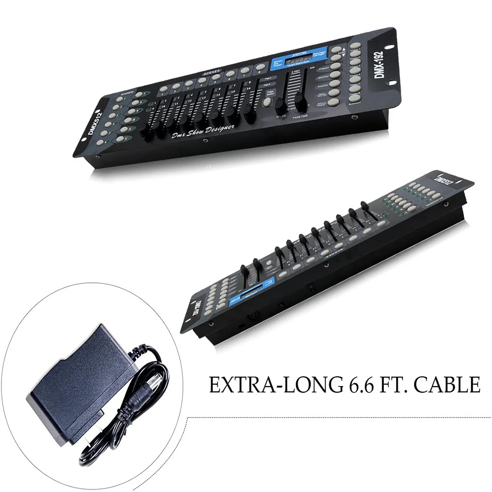 

HOHAO 192 Stage Par Lights Console DMX 512 Dj Lighting Controller For Home Party Wedding Show Ktv Performance On Sales