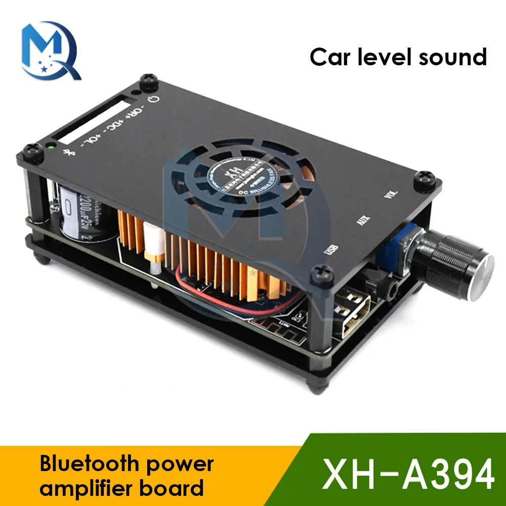 DC12V XH-A394 Digital Bluetooth Power Amplifier 50W+50W AUX  U Disk Power Speaker Amplifier High-Definition Sound