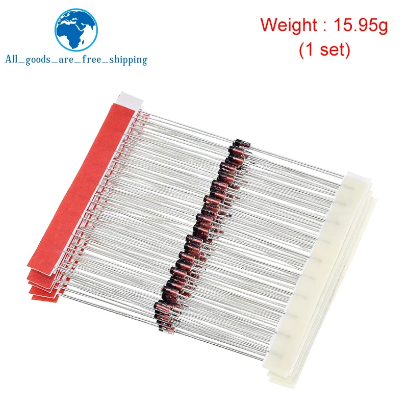 1/2 W 0,5 W Zenerdiode 3,3–30 V, 14 Werte x 10 Stück = 140 Stück, sortiertes Sortimentsset, neues elektronisches DIY-Set – Detail 2