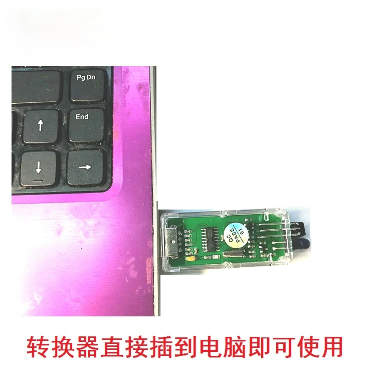 Conversor usb para infravermelho, conversor e teste de comunicação infravermelho distante, leitura irda, 38khz
