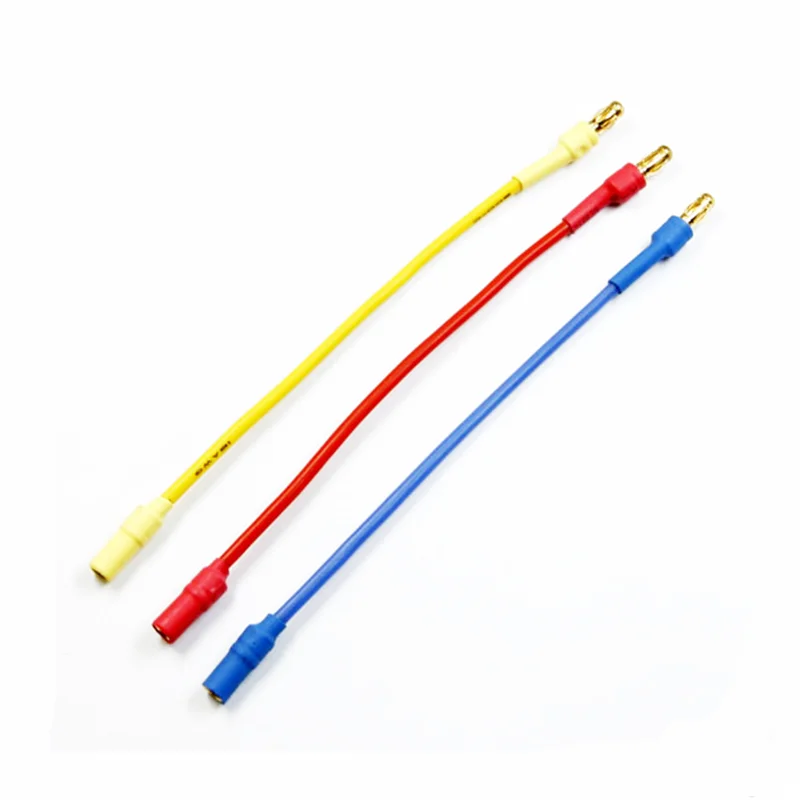 3 pz/lotto 300 millimetri 30 centimetri 3.5 millimetri Oro Pallottola Banana RC Brushless Motor ESC Connettori Cavo di Estensione del Legare 16 awg