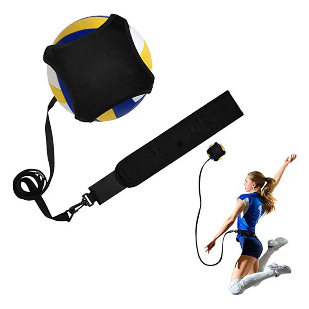 Volleyball Training Equipment Aid Solo Practice Trainer With Adjustable Belt For Beginners Trainer Serve Spike Training