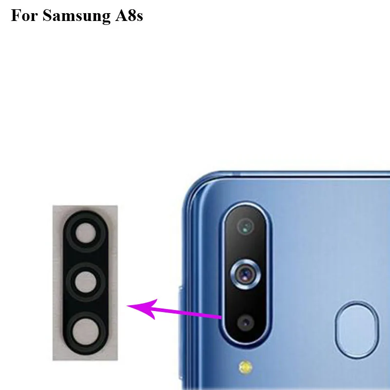 For Samsung GALAXY A8S Replacement Back Rear Camera Lens Glass For Samsung GALAXY A 8S Glass lens Parts SM-G8870