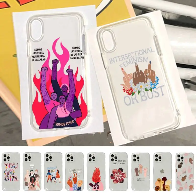 Feminist Feminism Aesthetics Girl Power Phone Case for iPhone 11 12 13 mini pro XS MAX 8 7 6 6S Plus X 5S SE 2020 XR case