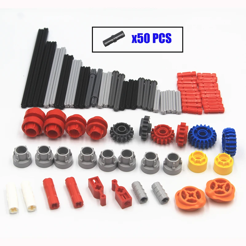 130 pcs Building Blocks MOC Technical Parts bricks Technical Gear series Compatible With major brand for kids boys toy